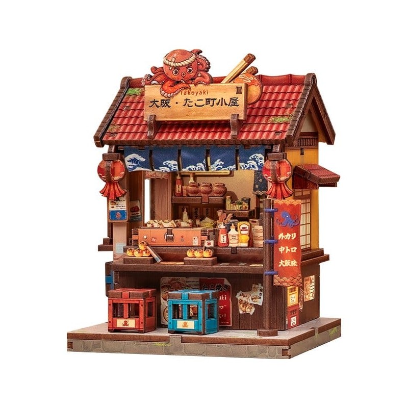 Figurine Model Kit Miniature House Osaka Takoyaki 12 x 9 cm