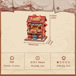 Figurine Model Kit Miniature House Osaka Takoyaki 12 x 9 cm