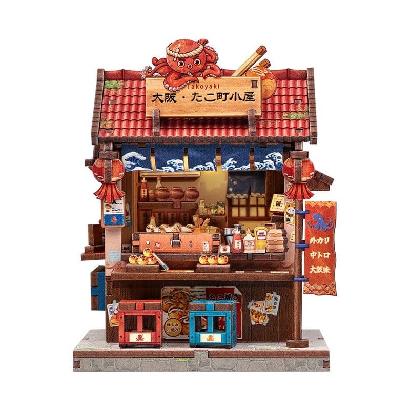 Figurine Model Kit Miniature House Osaka Takoyaki 12 x 9 cm