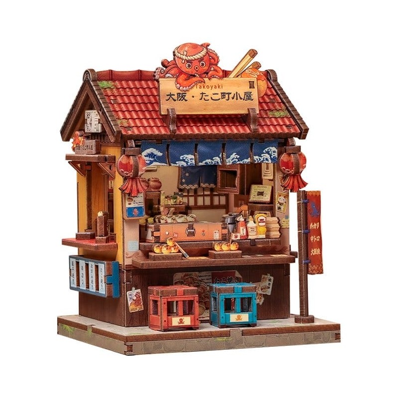 Figurine Model Kit Miniature House Osaka Takoyaki 12 x 9 cm