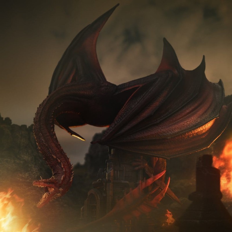 House of the Dragon statuette Icons Caraxes 36 cm