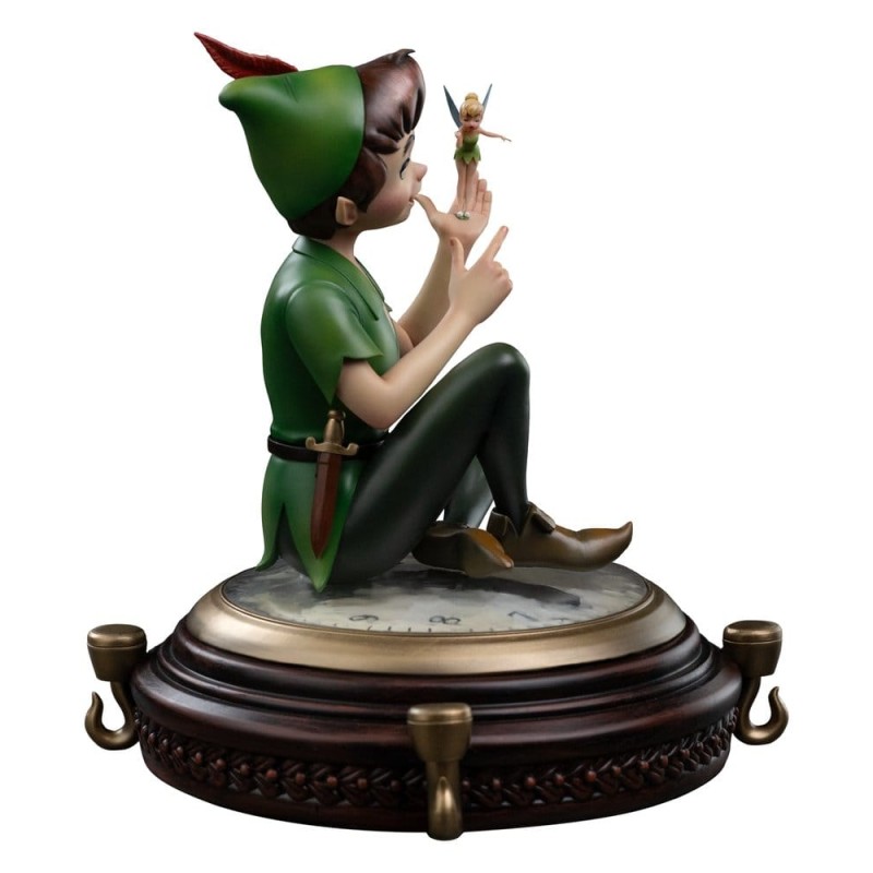 Peter Pan (1953) 1/10 Kunstschaal Beeldje Peter Pan & Tinkerbell 23 cm