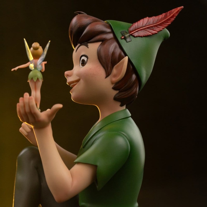 Peter Pan (1953) 1/10 Kunstschaal Beeldje Peter Pan & Tinkerbell 23 cm