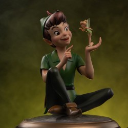 Peter Pan (1953) 1/10 Kunstschaal Beeldje Peter Pan & Tinkerbell 23 cm