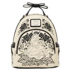 Alice in Wonderland Embroidered Floral Mini Backpack