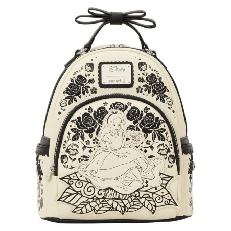 Alice in Wonderland Embroidered Floral Mini Backpack