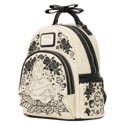 Alice in Wonderland Geborduurde Bloemen Mini Rugzak