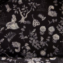 Alice in Wonderland Embroidered Floral Mini Backpack