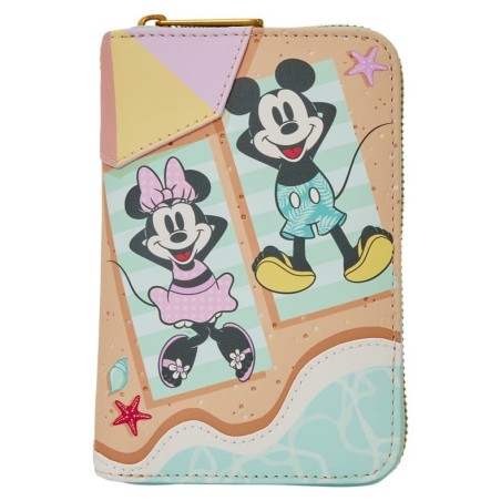 Mickey & Minnie Beach Fun Zip Around Wallet