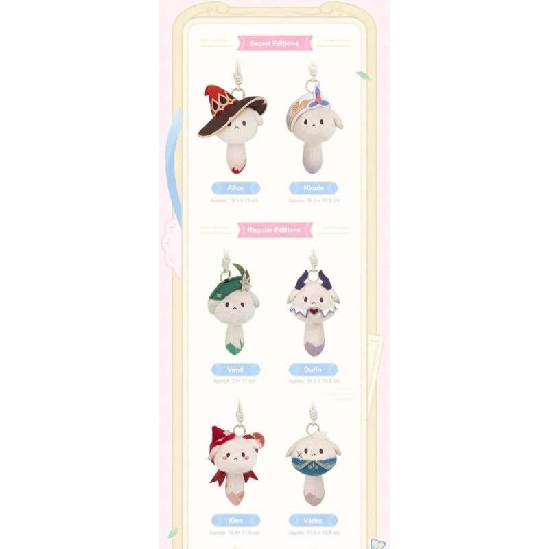 Genshin Impact Display Stand Mystery Box Plush Tea Party Companion Dodoco 17-20 cm (9)