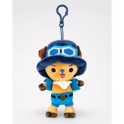 One Piece porte-clés en peluche Chopper x Sabo 11 cm