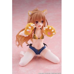 Toradora! Schattige Taiga Aisaka PVC Desktop Figuur (Tiger Costume Swimwear Ver.) 13cm