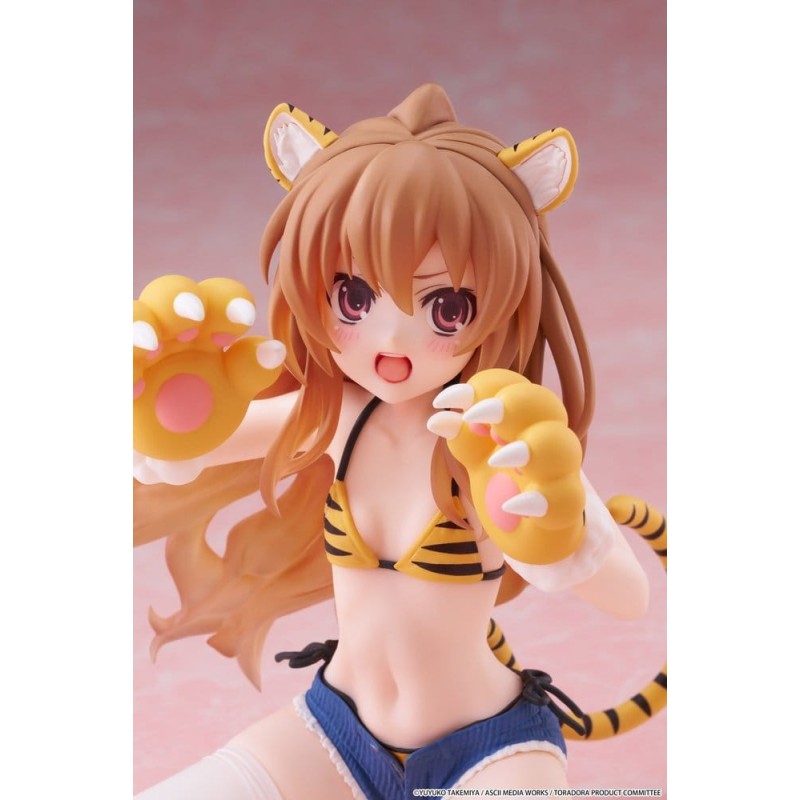 Toradora! figurine PVC Desktop Cute Taiga Aisaka (Tiger Costume Swimwear Ver.) 13 cm