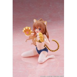 Toradora! Schattige Taiga Aisaka PVC Desktop Figuur (Tiger Costume Swimwear Ver.) 13cm