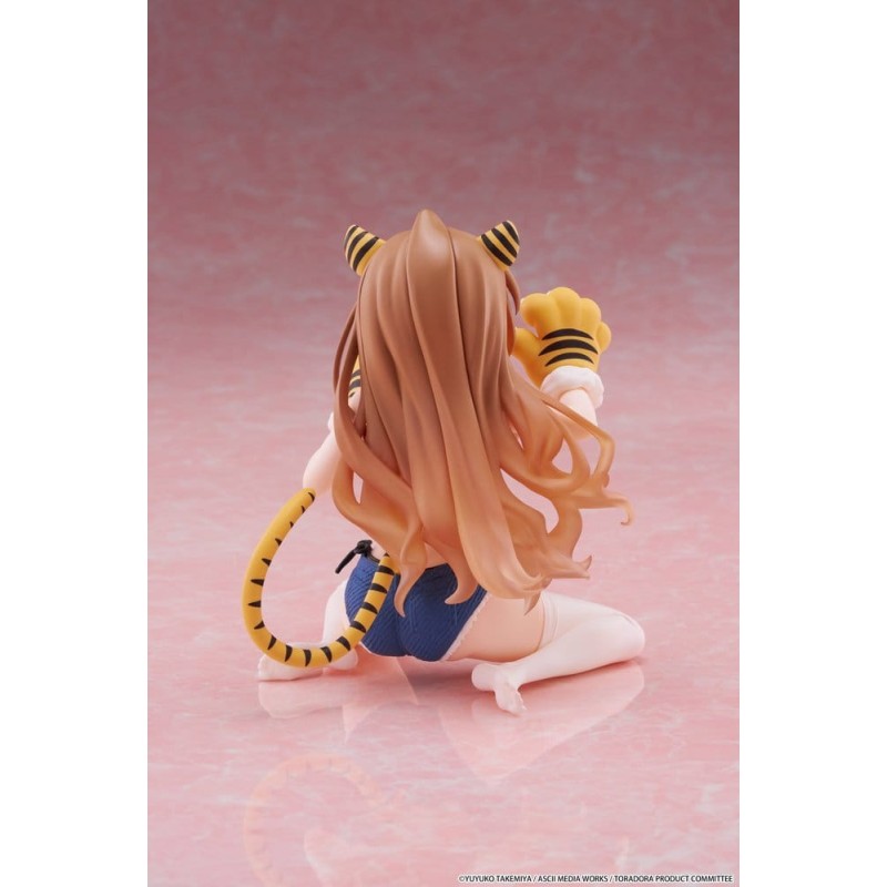 Toradora! Schattige Taiga Aisaka PVC Desktop Figuur (Tiger Costume Swimwear Ver.) 13cm