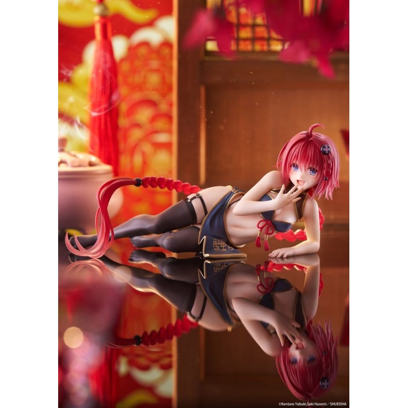 To Love-Ru Darkness PVC-figuur Desktop Schattig Mea Kurosaki (Chinese jurk Ver.) 13 cm