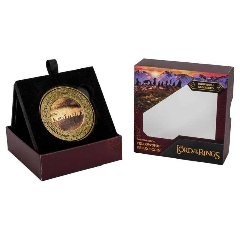 Lord of the Rings Coin with Display Stand The Fellowship