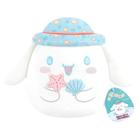 Sanrio Squishmallow Plush Figure Hello Kitty and Friends Seize the Moment Cinnamoroll Hat 20 cm