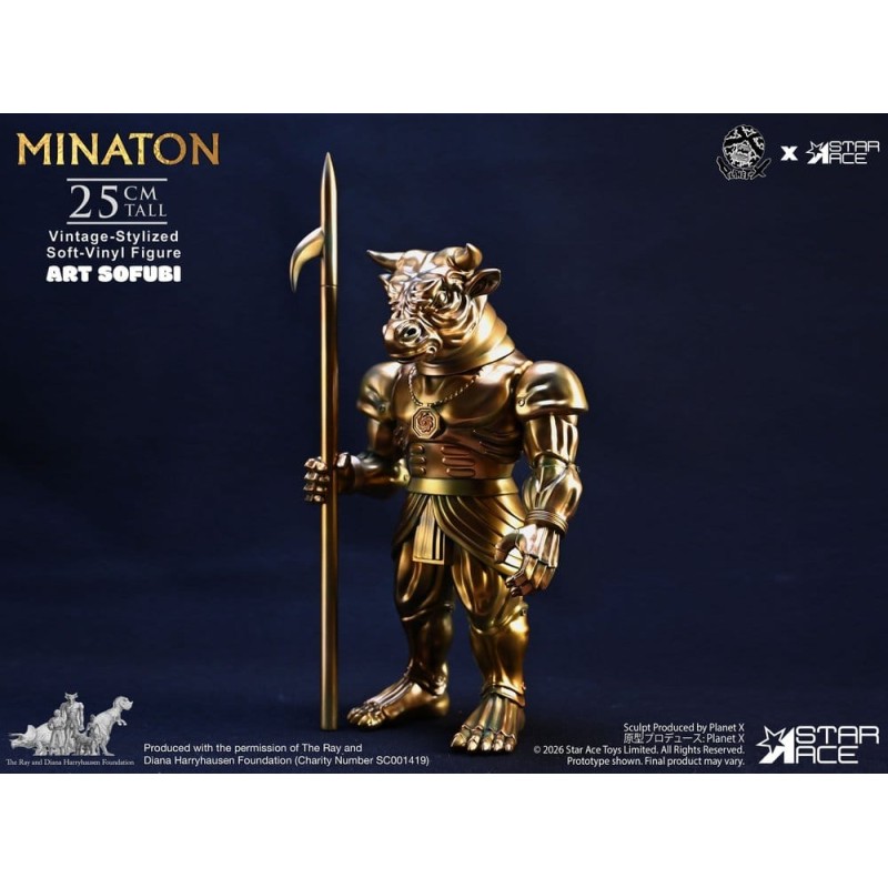 Ray Harryhausen Soft Vinyl Statue Minaton Vintage-Style 25 cm