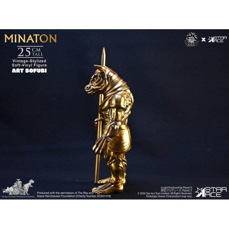 Ray Harryhausen Soft Vinyl Statue Minaton Vintage-Style 25 cm