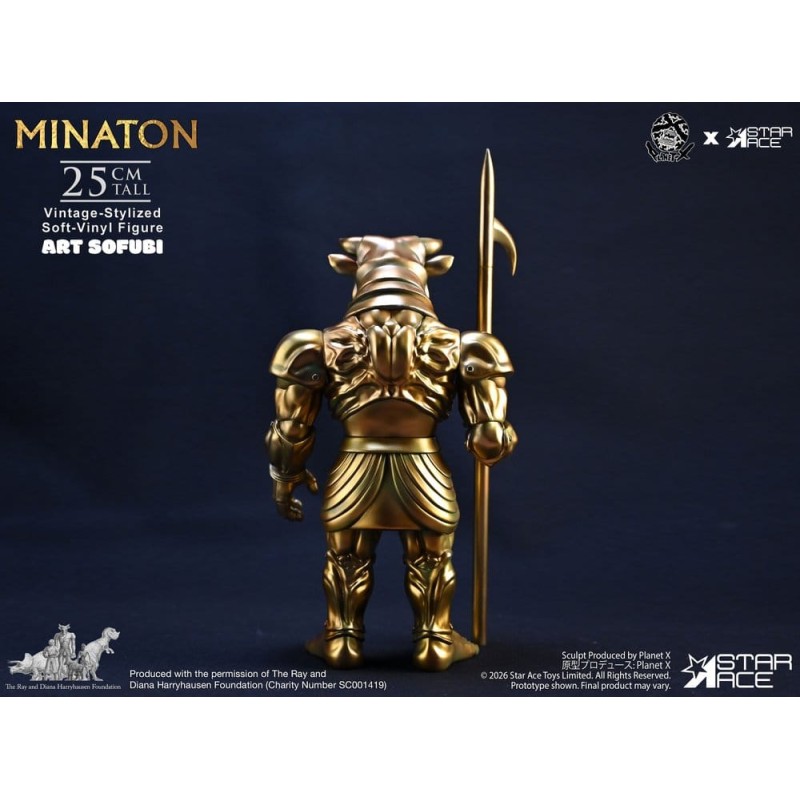 Ray Harryhausen Soft Vinyl Statue Minaton Vintage-Style 25 cm