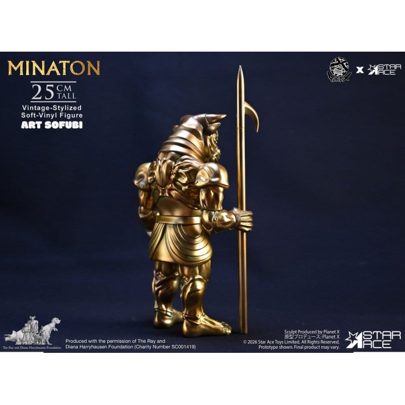 Ray Harryhausen Soft Vinyl Statue Minaton Vintage-Style 25 cm