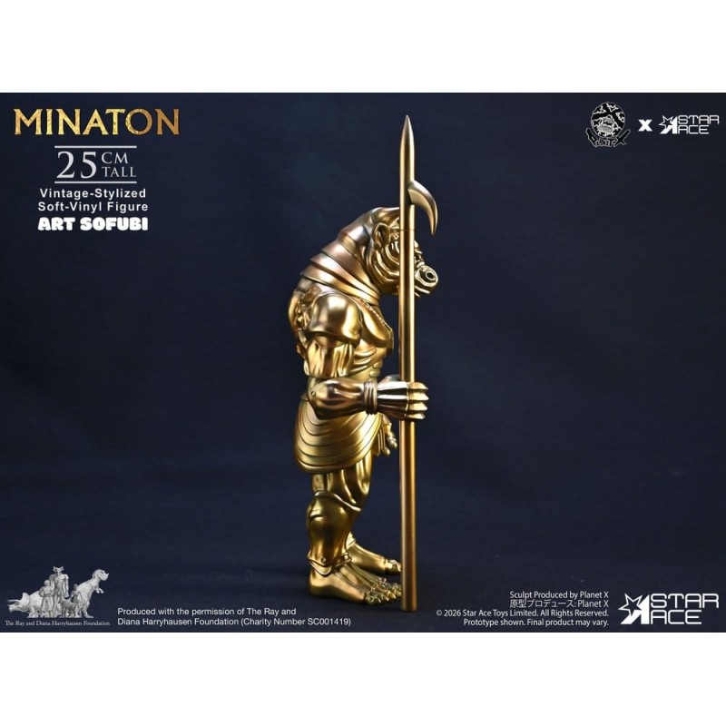 Ray Harryhausen Soft Vinyl Statue Minaton Vintage-Style 25 cm