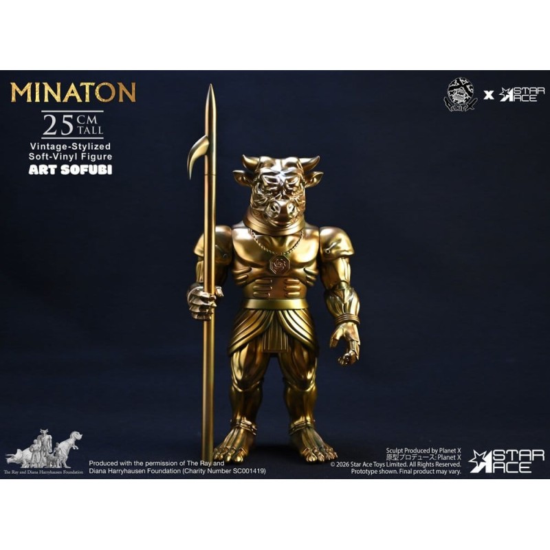 Ray Harryhausen Soft Vinyl Statue Minaton Vintage-Style 25 cm
