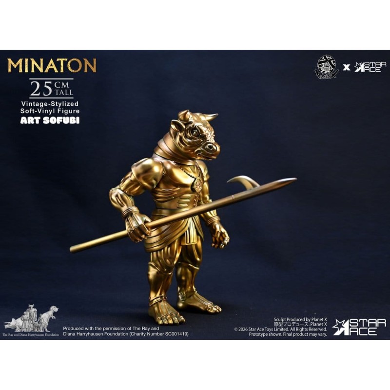 Ray Harryhausen Soft Vinyl Statue Minaton Vintage-Style 25 cm