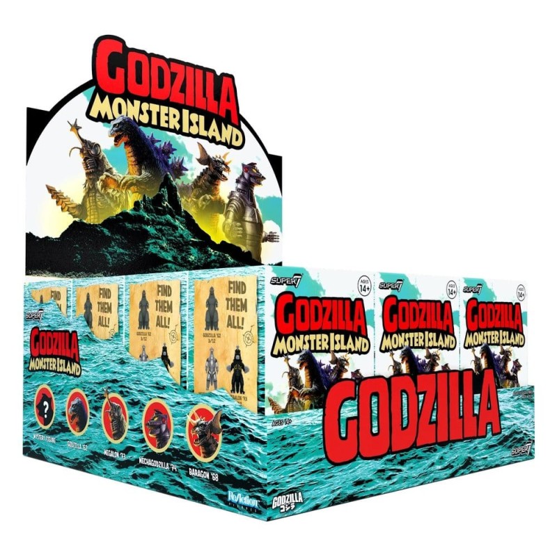 Godzilla Toho (Monster Island) figurine Blind Box Wave 7 Display (12)