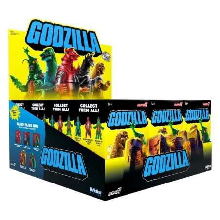 Godzilla Toho (Metallic) Action Figure Blind Box Wave 5 Display (12)