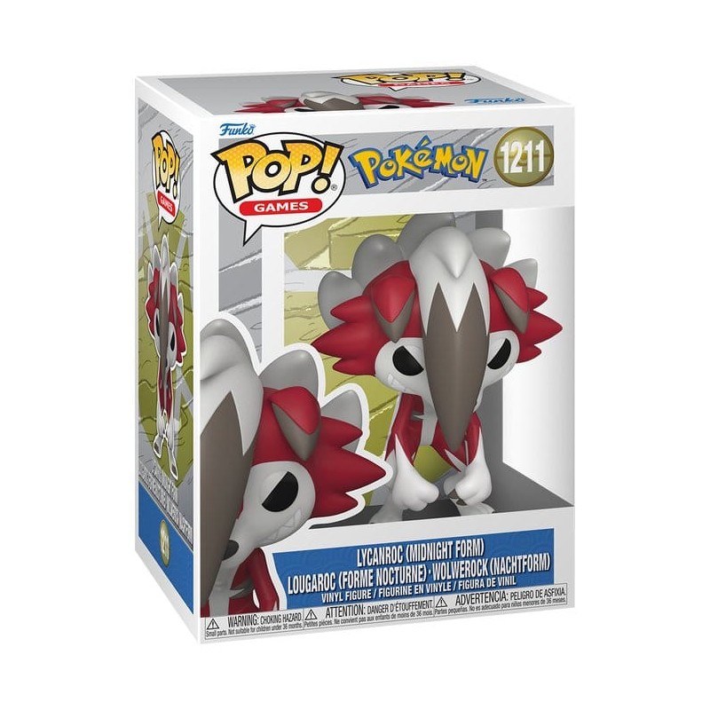 Pokémon POP! Games Vinyl Figure Lycanroc(Midnight) 9 cm