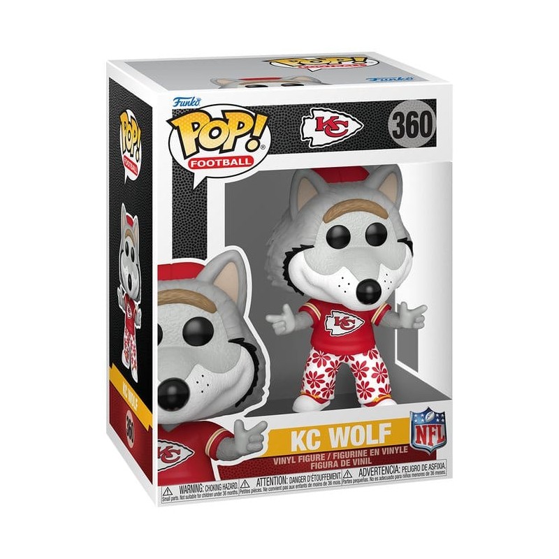 NFL POP! Vinyl Figure Mascots: Chiefs- Wolf 9 cm