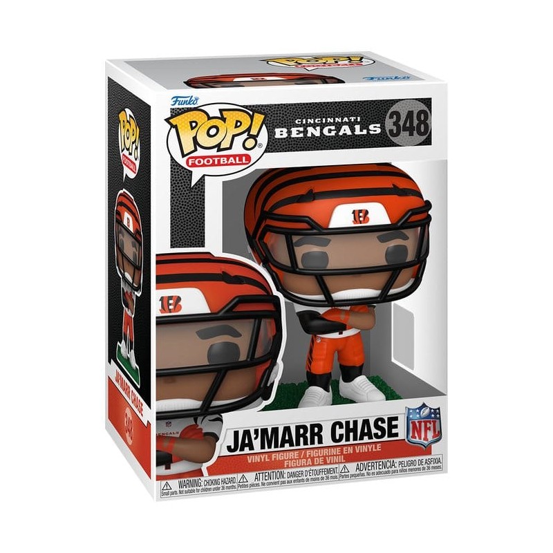 NFL POP! Vinyl figurine : Bengals- Ja'Marr Chase (clear visor) 9 cm