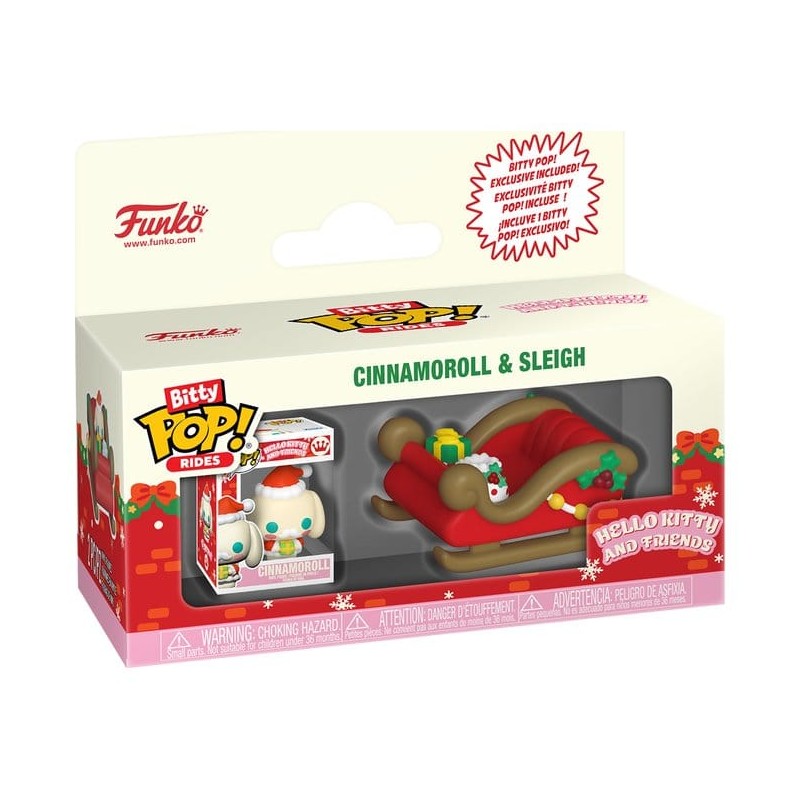 Hello Kitty Bitty POP! Rides Vinyl figurine Holiday- Sleigh with CMRL 2 cm