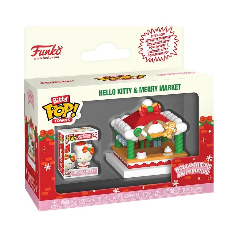 Hello Kitty Bitty POP! Towns Vinyl Figure Holiday- Merry Market