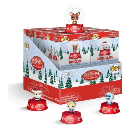 Rudolph the Red-Nosed Reindeer Mystery Minis Snow Globes 12 pc 5 cm Blind Box Display (12)