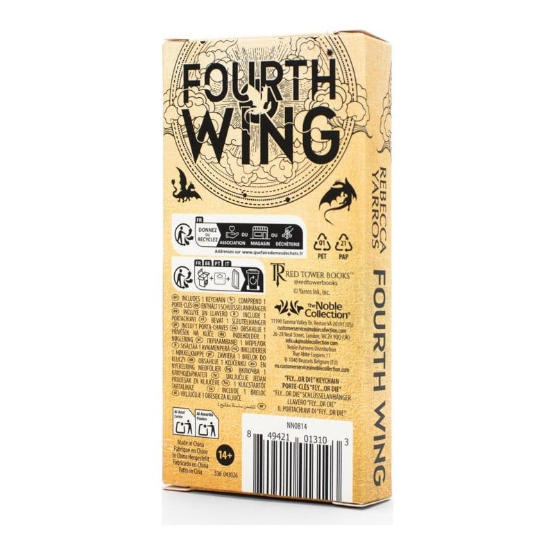 Fourth Wing Keychain Fly or Die 14 cm