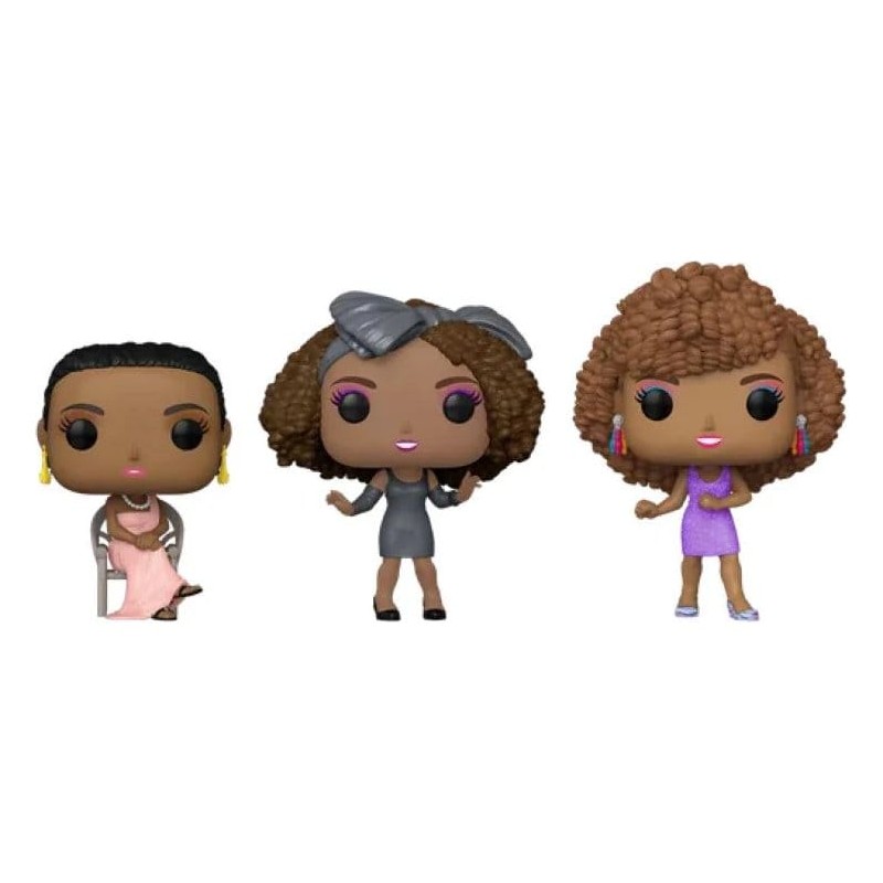Whitney Houston POP! Icons Pack de 3 figurines Vinyl Édition Exclusive 9 cm