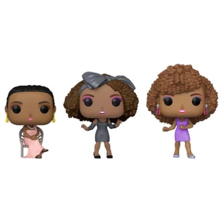 Whitney Houston POP! Icons Pack de 3 figurines Vinyl Édition Exclusive 9 cm