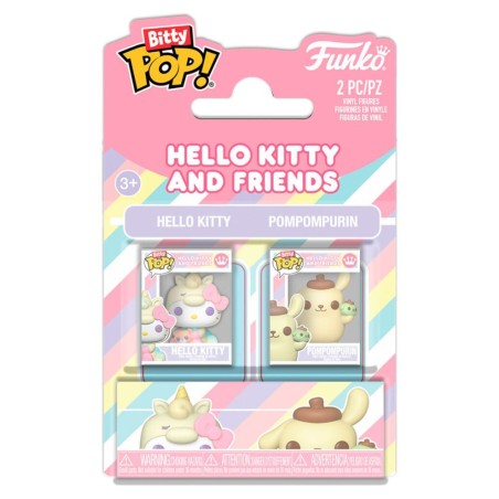 Sanrio pack 2 Bitty POP! Vinyl figurines HK & PomPom 2 cm