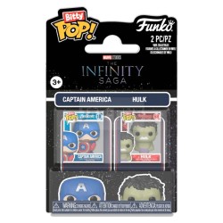 Marvel IS pack 2 Bitty POP! Vinyl figurines Cap & Hulk 2 cm