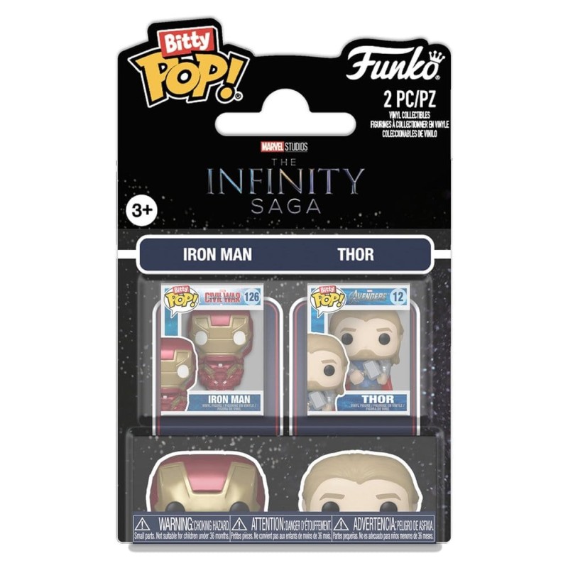 Marvel IS pack 2 Bitty POP! Vinyl figurines IM & Thor 2 cm