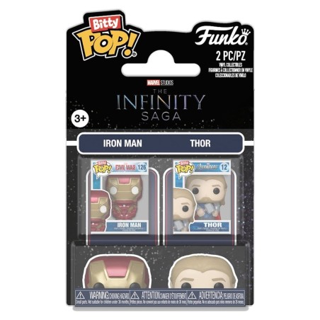 Marvel IS pack 2 Bitty POP! Vinyl figurines IM & Thor 2 cm