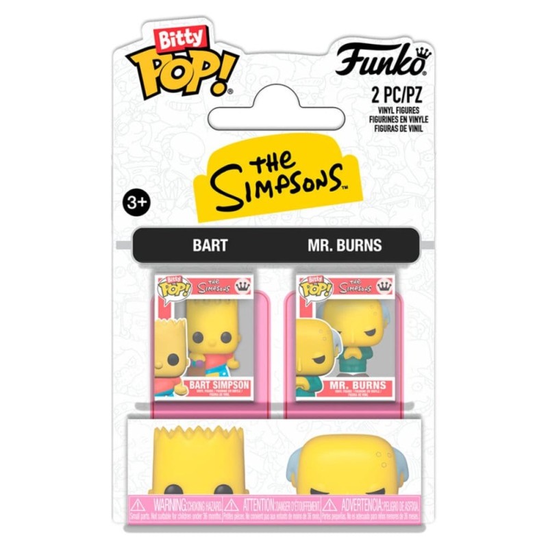Simpsons pack 2 Bitty POP! Vinyl figurines B & Mr. B 2 cm