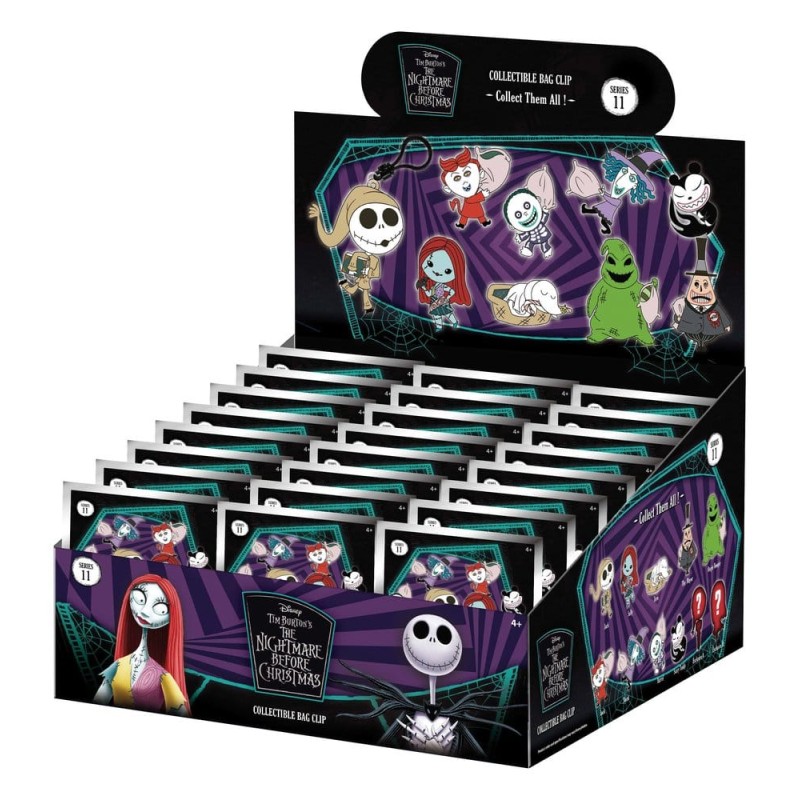 L'Étrange Noël de monsieur Jack 3D porte-clés en PVC série 11 Blind Bag Display (24)