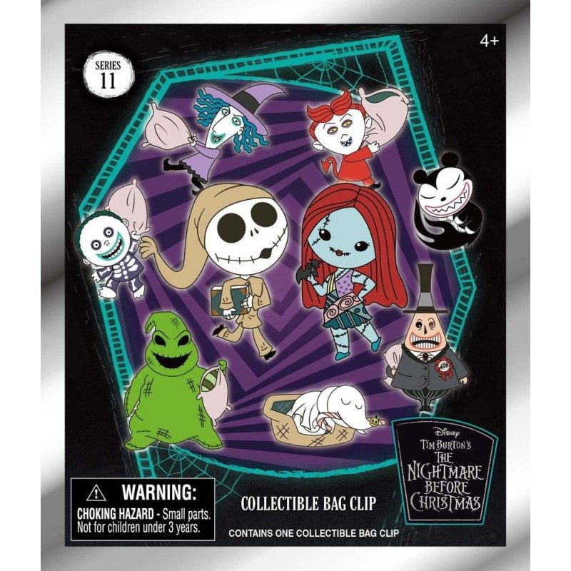 L'Étrange Noël de monsieur Jack 3D porte-clés en PVC série 11 Blind Bag Display (24)