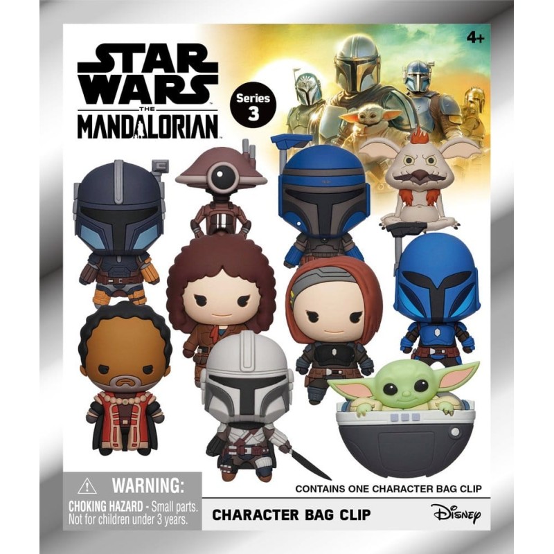 Star Wars The Mandalorian 3D porte-clés en PVC série 3 Blind Bag Display (24)