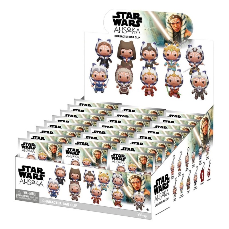 Star Wars Ahsoka 3D porte-clés en PVC série 1 Blind Bag Display (24)