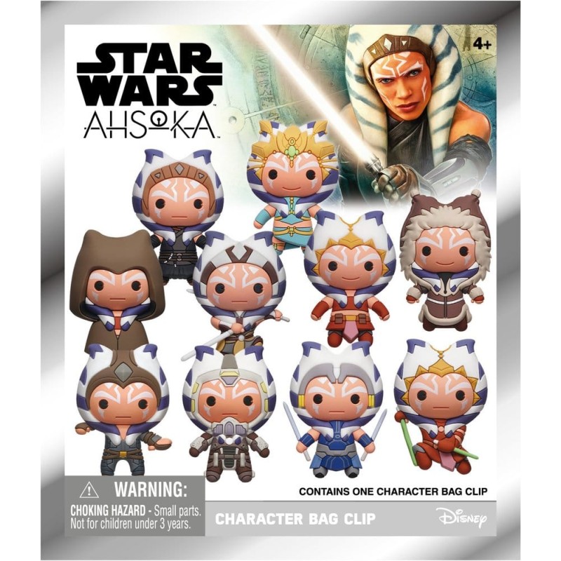 Star Wars Ahsoka 3D porte-clés en PVC série 1 Blind Bag Display (24)